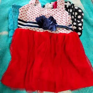 Sweet Heart Rose Red and White Polka Dot Dress
